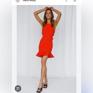 Hello Molly Looking For Me Dress Red